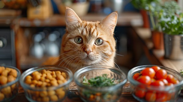 Croquettes sans céréales: choix sains pour chats